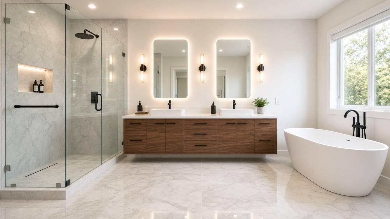 Finished bathroom example